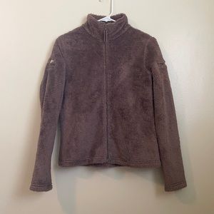 Fuzzy fleece jacket